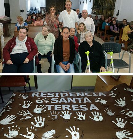 Residencia de Mayores Santa Teresa Malagón reunión de adultos mayores